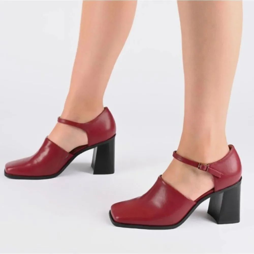 BRAND NEW SEYCHELLES STACKED HEEL SQUARE TOE PUMPS G1